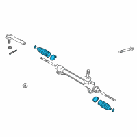 OEM 2013 Lexus ES350 Boot, Steering Rack Diagram - 45535-39035