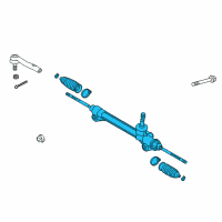 OEM 2018 Lexus ES350 Steering Gear Assembly Diagram - 45510-33050