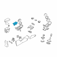 OEM 2011 Kia Sportage Cup Holder Assembly Diagram - 846533W000