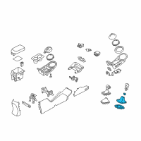 OEM 2011 Kia Sportage Boot Assembly-Shift LEVE Diagram - 846403W020WK