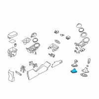 OEM 2013 Kia Sportage Boot Assembly-Shift LEVE Diagram - 846403W000WK