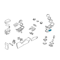 OEM 2013 Kia Sportage Cup Holder Assembly Diagram - 846533W030