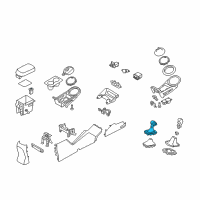 OEM Kia Knob Assembly-Gear Shift Diagram - 467203W050WK