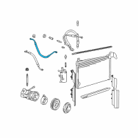 OEM 2003 Lincoln Town Car Refrigerant Hose Diagram - 3W1Z-19835-CA