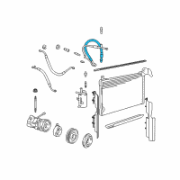 OEM 2009 Mercury Grand Marquis Refrigerant Hose Diagram - 6W7Z-19867-AA