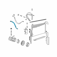 OEM 2003 Lincoln Town Car Liquid Line Diagram - 3W1Z-19835-BA