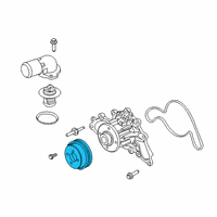 OEM 2022 Ford F-350 Super Duty Pulley Diagram - LC3Z-8509-A