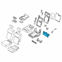 OEM Ford F-350 Super Duty Rear Cup Holder Diagram - FL3Z-1813562-AR