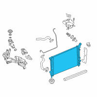 OEM 2007 Buick Terraza Radiator Assembly Diagram - 15892121