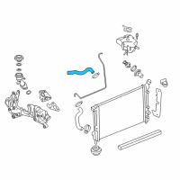 OEM Chevrolet Uplander Upper Hose Diagram - 19130185