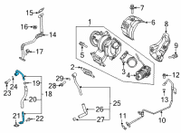 OEM Hyundai Pipe & Hose Assembly-T/C WATERFEED Diagram - 28250-2S300