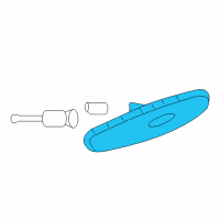 OEM Lens, Rear Side Marker Lamp Diagram - 96405888