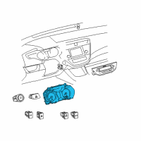 OEM 2018 Toyota Avalon Cluster Diagram - 83800-07590-RP