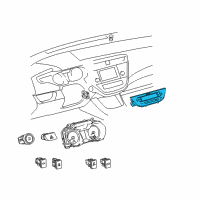 OEM 2015 Toyota Avalon Dash Control Unit Diagram - 55900-07202