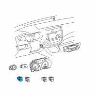 OEM 2018 Toyota Avalon Trunk Lid Switch Diagram - 84840-07011