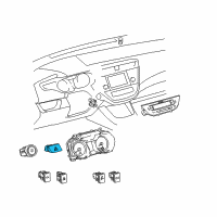 OEM 2013 Toyota Avalon Hazard Switch Diagram - 84332-07031