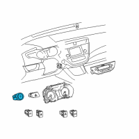 OEM 2016 Toyota Avalon Power Switch Diagram - 89611-07022