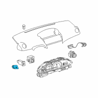 OEM Toyota Yaris Hazard Switch Diagram - 84330-52050