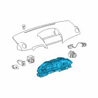 OEM Toyota Yaris Cluster Assembly Diagram - 83800-52F01