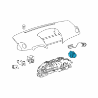 OEM Toyota Yaris Blower Motor Switch Diagram - 55902-52070