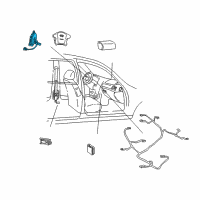 OEM 1999 Hyundai Sonata Front Clock Spring Contact Assembly Diagram - 93490-38001