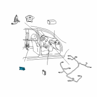 OEM 2004 Hyundai XG350 Sensor Assembly-Satellite, RH Diagram - 95920-39300