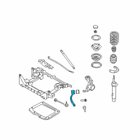 OEM 2007 BMW 335xi Left Traction Strut With Rubber Mounting Diagram - 31-12-6-768-983