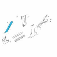 OEM 2003 Hyundai Elantra Trim Assembly-Front Pillar LH Diagram - 85810-2D000-OI