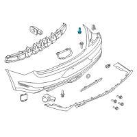 OEM 2013 Ford Fusion Grille Screw Diagram - -W716195-S450B