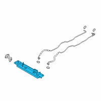 OEM 2018 BMW X6 Transmission Oil Cooler With Thermostat Diagram - 17-21-7-647-315