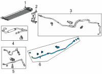 OEM 2017 Cadillac CTS Rear Pipe Assembly Diagram - 23395379