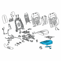 OEM 2019 Buick LaCrosse Seat Cushion Pad Diagram - 26219111