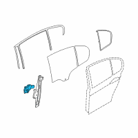 OEM 2009 BMW M3 Power Window Motor Rear Left Diagram - 67-62-6-927-025