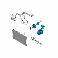 OEM 2007 Hyundai Tucson Compressor Assembly Diagram - 97701-2E300