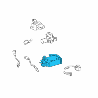 OEM 2011 Lexus LX570 Charcoal Canister Assembly Diagram - 77740-60471