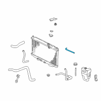 OEM 1994 Acura Integra Tube, Reserve Tank Diagram - 19104-P72-000
