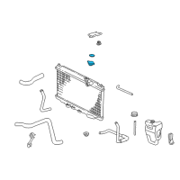 OEM 1994 Acura Integra Cap, Radiator Diagram - 19045-P72-005
