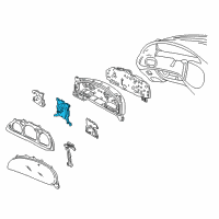 OEM 2004 Mercury Sable Speedometer Head Diagram - 3F1Z-17255-AA