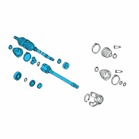 OEM Toyota Matrix Axle Diagram - 43420-01120