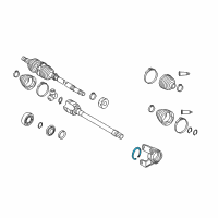 OEM Toyota Matrix Bearing Support Snap Ring Diagram - 90521-73001