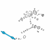 OEM 2017 Kia K900 Shaft Assembly-Drive Rear Diagram - 496003T100