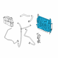OEM 2021 Dodge Challenger Engine Cooling Radiator Diagram - 68050126AB