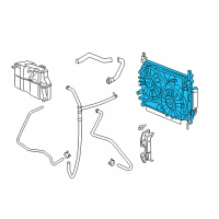 OEM Dodge Charger Engine Cooling Radiator Diagram - 68050126AB