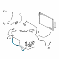 OEM BMW X6 Pressure Hose, Compressor-Condenser Diagram - 64-50-9-192-394