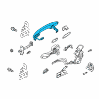 OEM 2021 Kia Soul Rear Door Outside Handle Diagram - 83651K0020