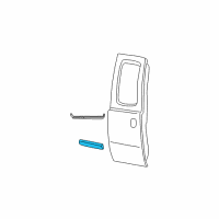 OEM Ford F-250 Super Duty Body Side Molding Diagram - 5C3Z-2625532-AAS