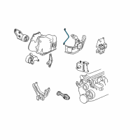 OEM Oldsmobile Achieva Brace-Trans Support Diagram - 22572022