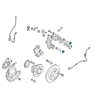 OEM 2020 Hyundai Accent Boot-Guide Rod Diagram - 58164-4D500