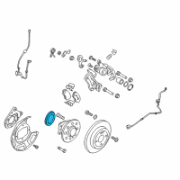 OEM 2020 Hyundai Accent Rear Bearing Sensor Diagram - 58980-F9000