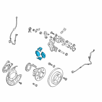 OEM 2022 Hyundai Accent Pad Kit-Rear Disc Brake Diagram - 58302-H5A00